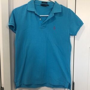 Ralph Lauren Classic fit Polo Short sleeve Size S. Aqua blue Classic preppy.